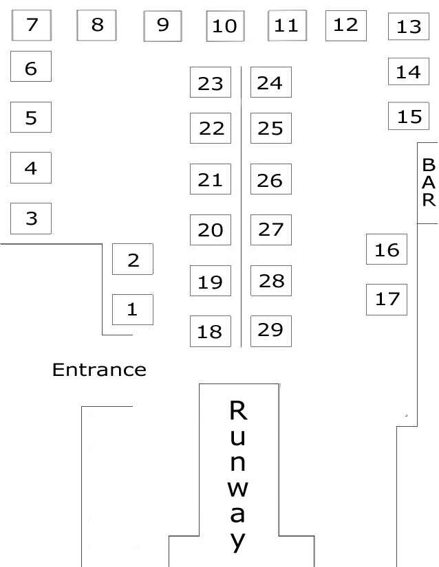 Floor Plan for Manzo's November 18th 2018